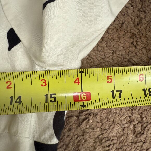 Asos White & Black Long Sleeves Collared Leaf Print Maxi Shirt Dress Size 0 - Picture 5 of 6